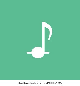 Note 8 Icon On Green Background