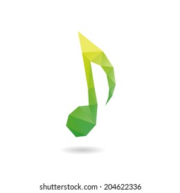 Note abstract isolated on a white backgrounds, vector illustration