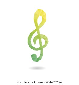 Note abstract isolated on a white backgrounds, vector illustration
