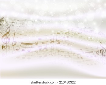 Note background musical score