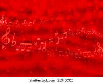 Note background musical score
