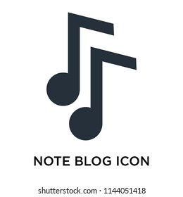 Note Blog icon vector isolated on white background for your web and mobile app design, Note Blog logo concept