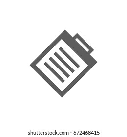 Note board icon in trendy flat style isolated on white background. Symbol for your web site design, logo, app, UI. Vector illustration, EPS