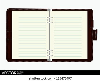 note book blank page