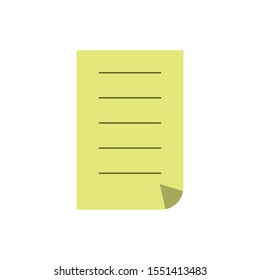 note or book, card vector, symbol or icon