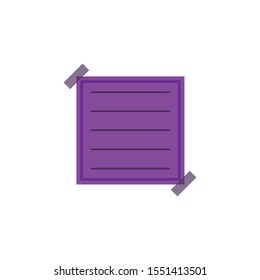 note or book, card vector, symbol or icon