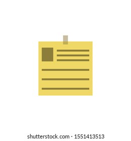 note or book, card vector, symbol or icon