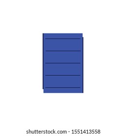 note or book, card vector, symbol or icon