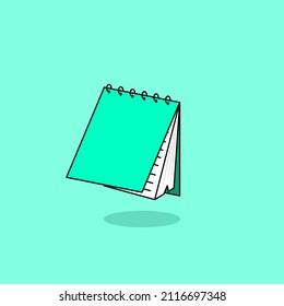 Note book cartoon style icon illustration. Object icon concept isolated vector.