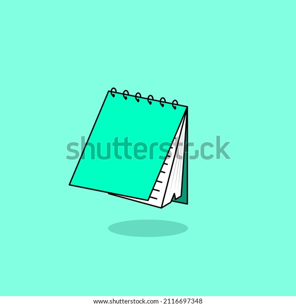 Note Book Cartoon Style Icon Illustration Stock Vector (Royalty Free ...