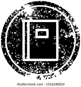 note book distressed icon symbol