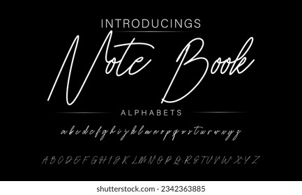 Notizbuch Ein eleganter Schriftzug