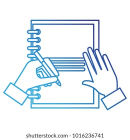 note book with hand writen