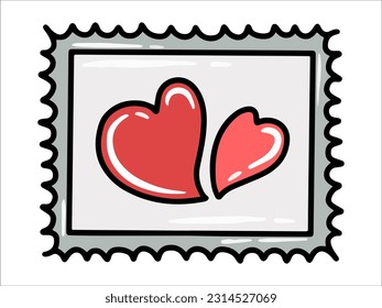 Note Book with Heart Icon Illustration