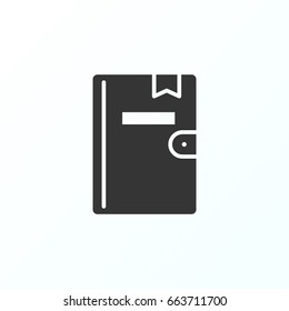 Note book icon illustration isolated vector sign symbol