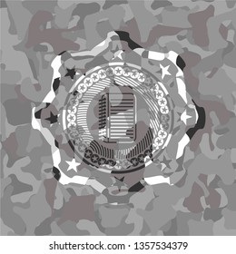 note book icon on grey camouflage pattern