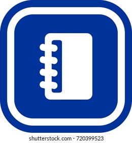 Note book icon , sign Square with rounded corners
