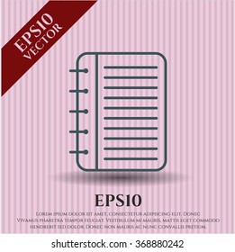 Note Book icon or symbol