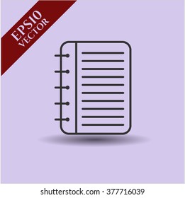 Note Book icon or symbol