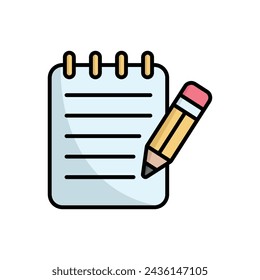 note book icon vector design template simple and clean