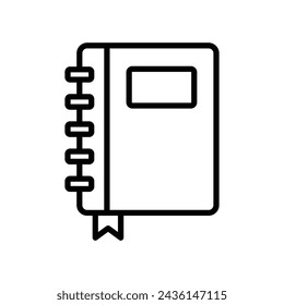 note book icon vector design template simple and clean