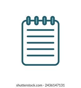 note book icon vector design template simple and clean