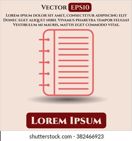 Note Book icon vector illustration