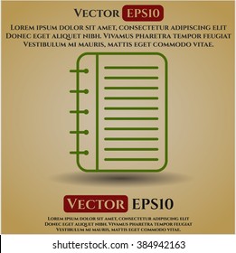 Note Book icon vector illustration