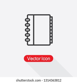 Note Book Icon Vector Illustratration Eps10