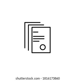 Iconos del libro de notas. Nota de datos. Ilustración vectorial de existencias aislada en fondo blanco