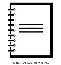 note book isolated icon
