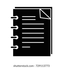 note book isolated icon