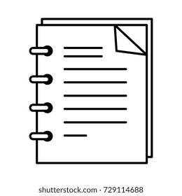 note book isolated icon