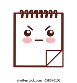 note book kawaii character