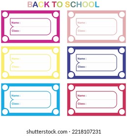 Note Book Label Study Vector Graphic