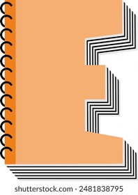 Note Book Letter Alphabet Vector Element