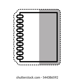 note book library isolated icon vector illustration design