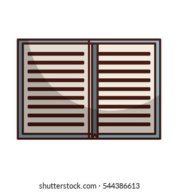 note book library isolated icon vector illustration design