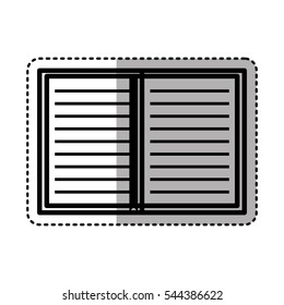 note book library isolated icon vector illustration design
