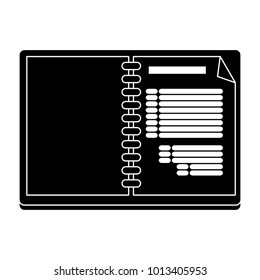 Note book open symbol