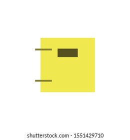 note, book, paper, vector design.