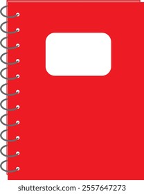 Note Book in Red, Notebook, Red cover Book, spiral note book, Notepad, Spiral book in Red