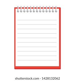 note book school supply icon