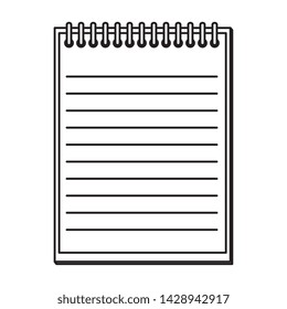 note book school supply icon