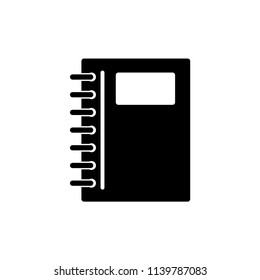 note book - stationery icon vector