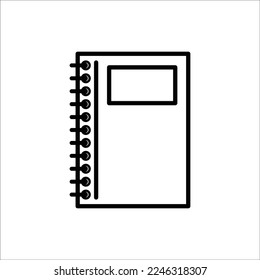 note book - stationery icon vector