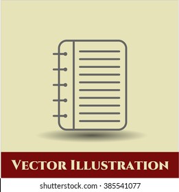 Note Book vector icon