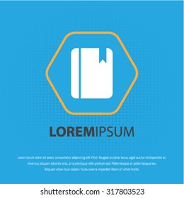 Note book vector icon for web and mobile