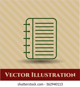 Note Book vector symbol