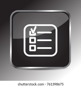note checklist icon 3d, for Internet icon and application icon. Vector eps 10.